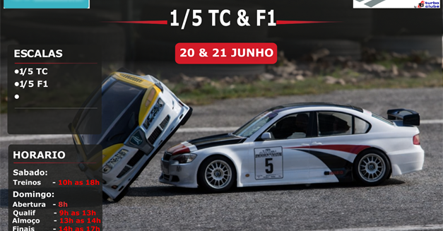 3ª Prova do Campeonato Nacional 1/5 TC e Trofeu 1/5 F1